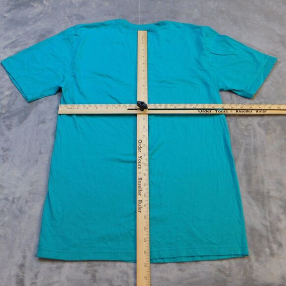 Nike TShirt Women Small Blue Lightweight Casual Regular Fit Cotton Turquoise - Picture 8 of 11